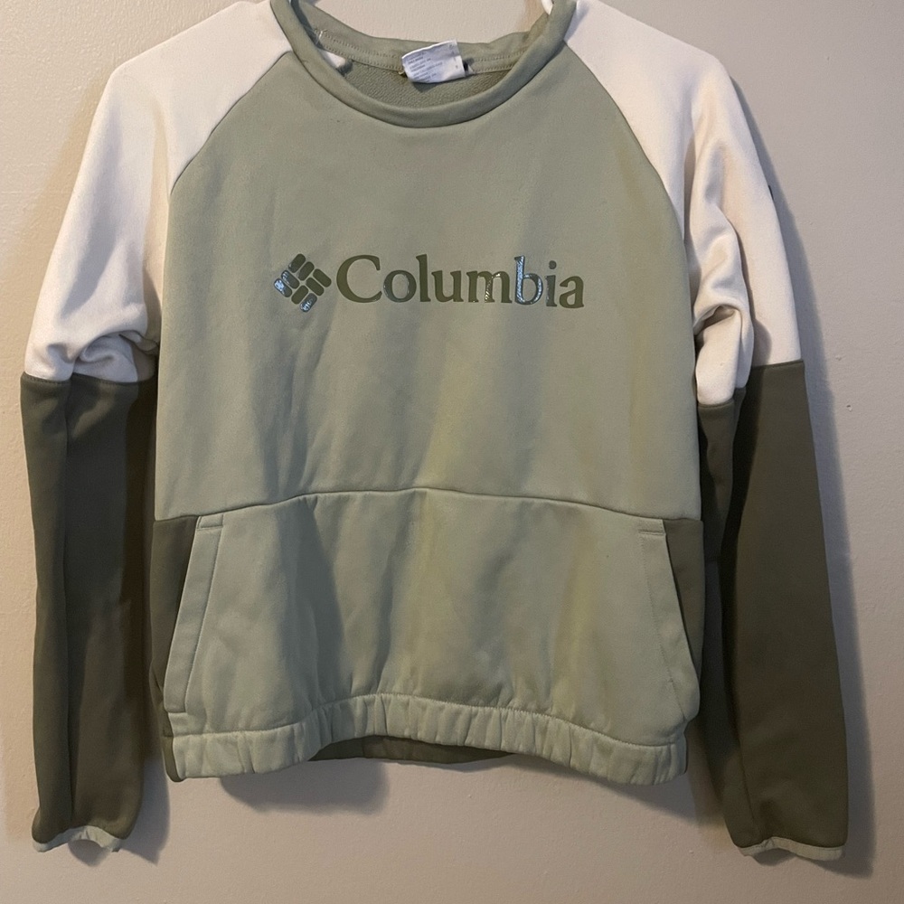 Columbia Green and Cream Sweatshirt